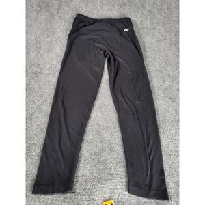 New Balance Leggings Women‎ Sz M Black Drawstring Logo Casual Running Athleisure